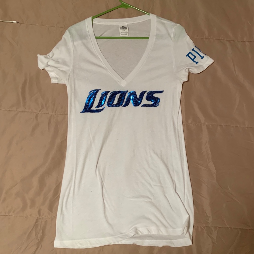 Detroit Lions Pink Tee